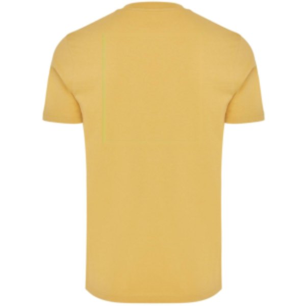 IQONIQ Bryce gerecycled katoen t-shirt — drukvlak artikel achterzijde