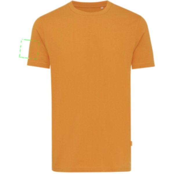 IQONIQ Bryce gerecycled katoen t-shirt — drukvlak mouw rechts