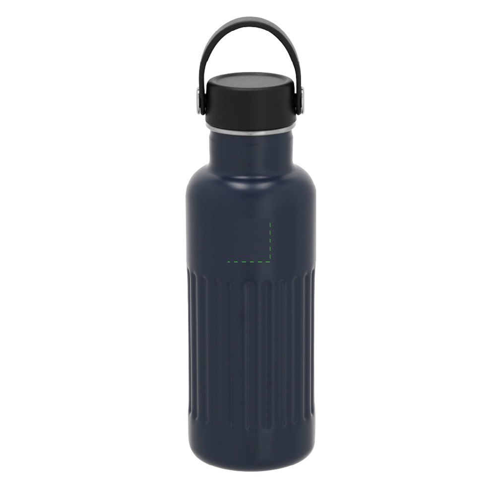 Thermoskan-Fles Welker — drukvlak boven de ribbels