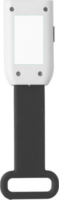 Fietslamp Duncan | Kunststof | 3+1 LED | Siliconen band — drukvlak achterzijde