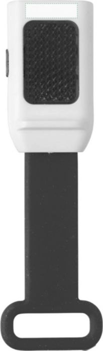 Fietslamp Duncan | Kunststof | 3+1 LED | Siliconen band — drukvlak voorzijde