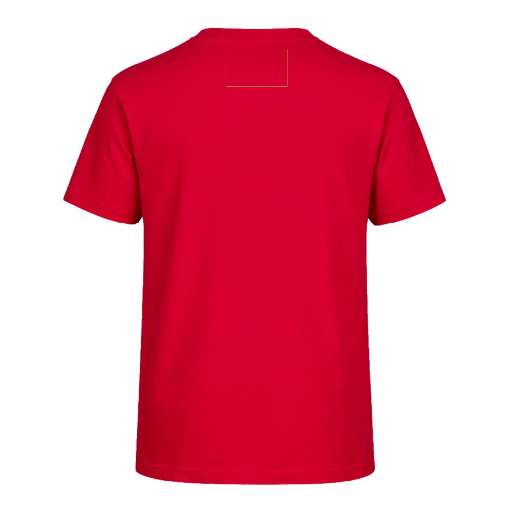T-Shirt Volwassene "keya" Organic Color — drukvlak achterkant nek