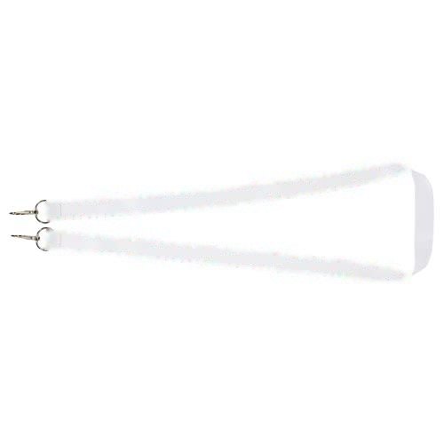 Leia sublimatie RPET lanyard met 2 haken — drukvlak rondom, rug