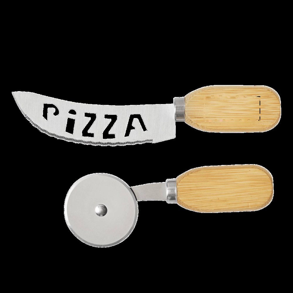 DUOSLICE - Pizza-snijdset — drukvlak op de segmenten
