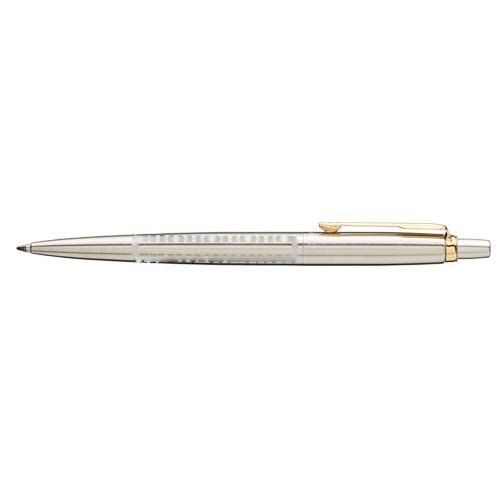 Parker Jotter SS balpen (blauwe inkt) — drukvlak balpen verlengde van de clip