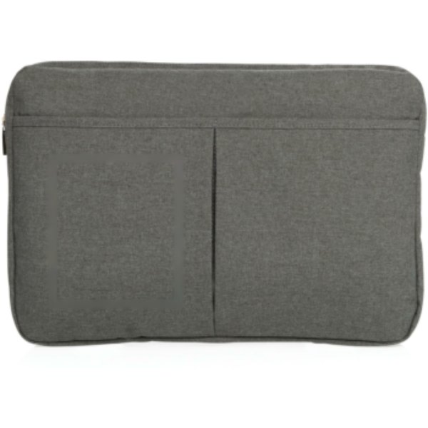 PVC vrije laptop hoes 15” — drukvlak artikel voorzijde links