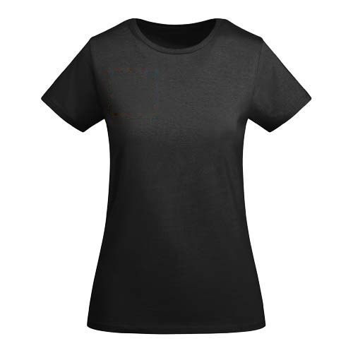 Breda 175 g/m² biologisch katoenen dames T-shirt met korte mouwen — drukvlak rechter borst