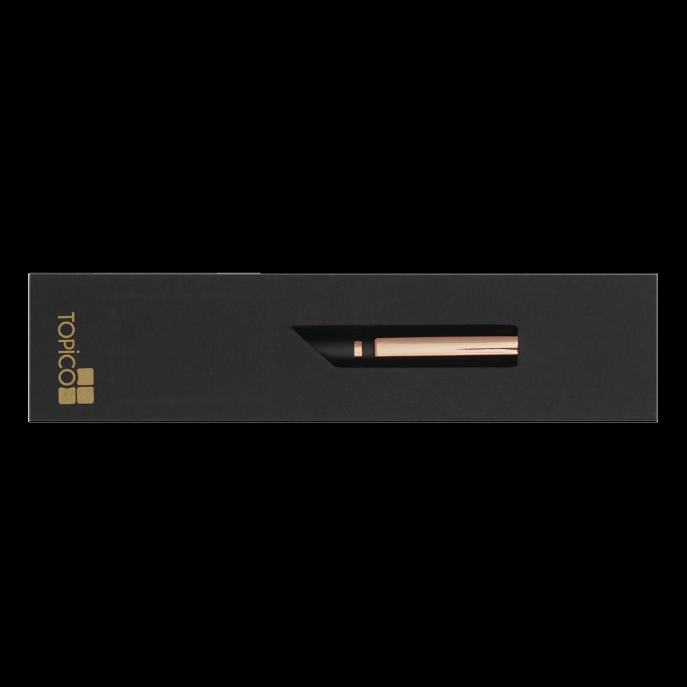 COPPER PEN - Metalen balpen — drukvlak gecentreerd op de doos