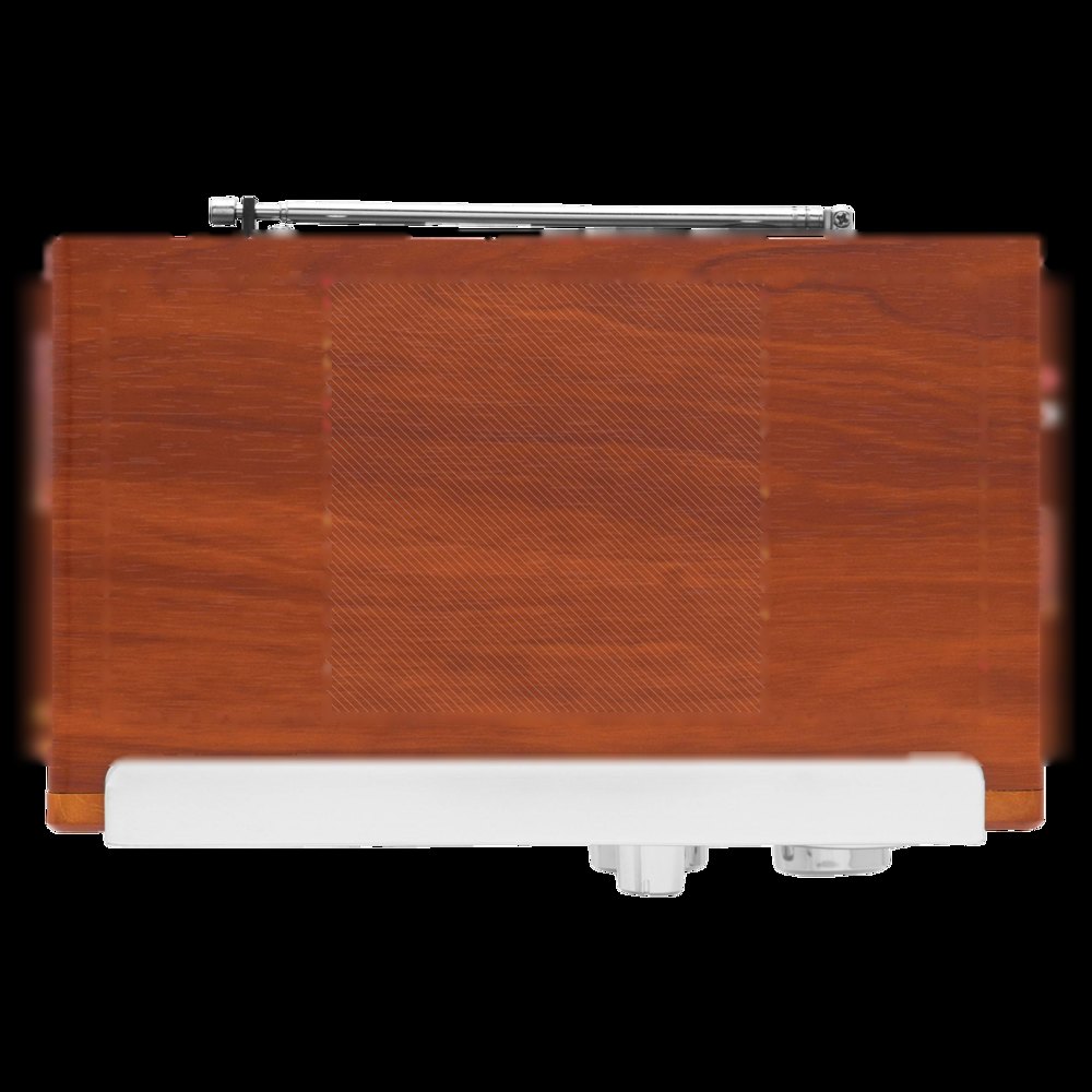 CLASSIC - Houten design AM/FM radio — drukvlak op de bovenzijde van de radio