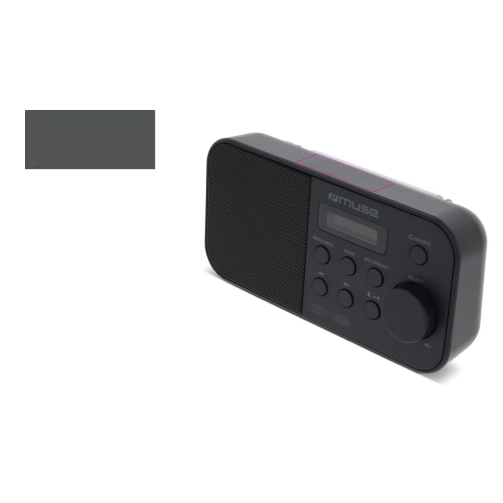 M-109 DB | Muse Portable Radio FM/DAB+ — drukvlak bovenkant