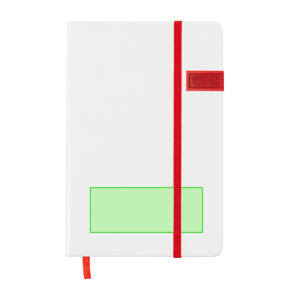 USB Notitieblokje Boltuk — drukvlak bovenvlak van de deksel