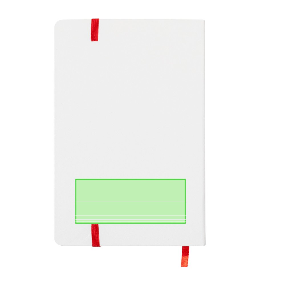 USB Notitieblokje Boltuk — drukvlak onder de rits