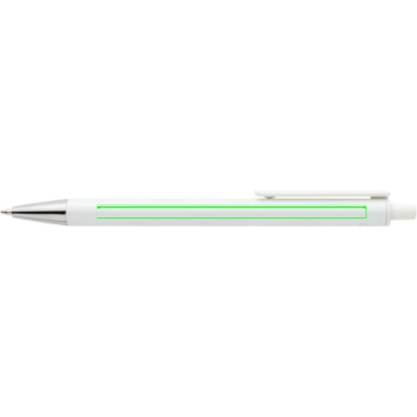 Amisk RCS-gecertificeerde pen van gerecycled aluminium — drukvlak naast clip
