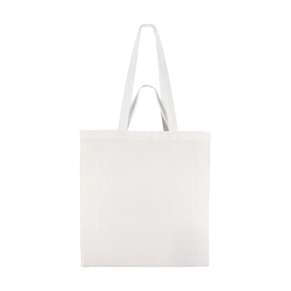 Katoen Tote OEKO-TEX® 38 x 10 x 42cm 140g/m² — drukvlak midden achterzijde
