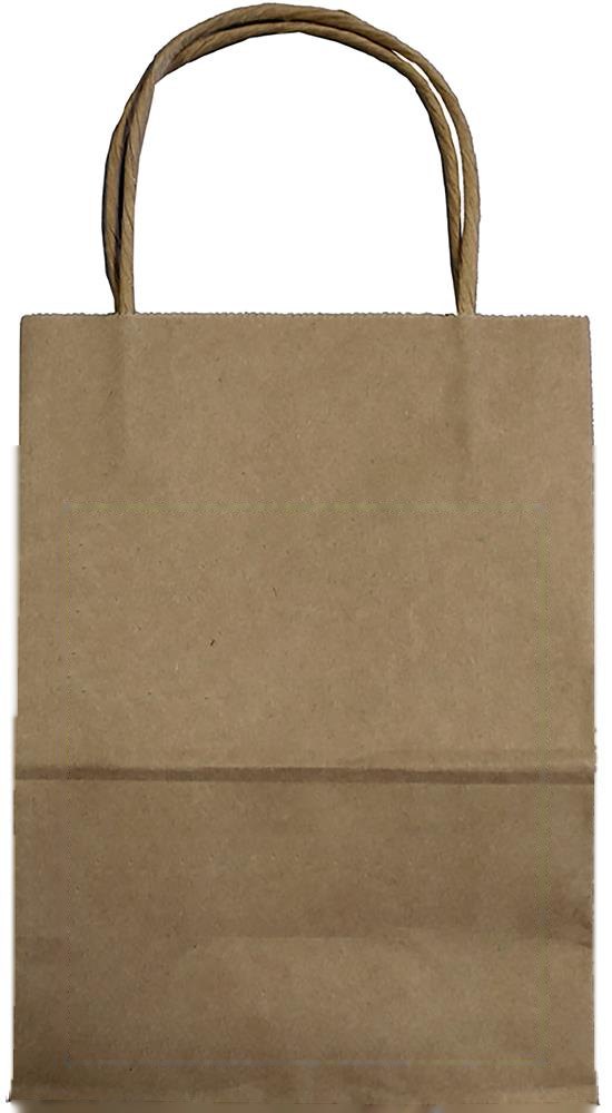 PAPER SMALL - Papieren tas klein 150 gr/m² — drukvlak voorzijde