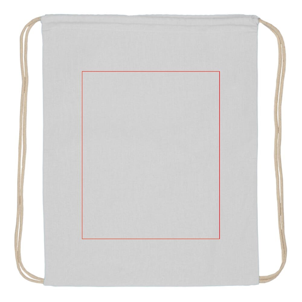 Rugzak katoen OEKO-TEX® 140g/m² 35x45cm — drukvlak groot midden