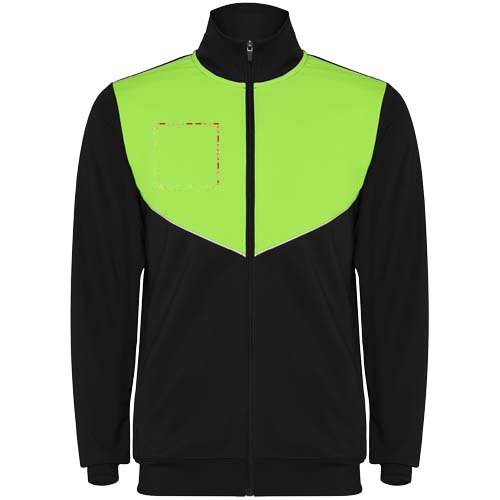 Evans 225 g/m² unisex trainingspak — drukvlak rechter borst