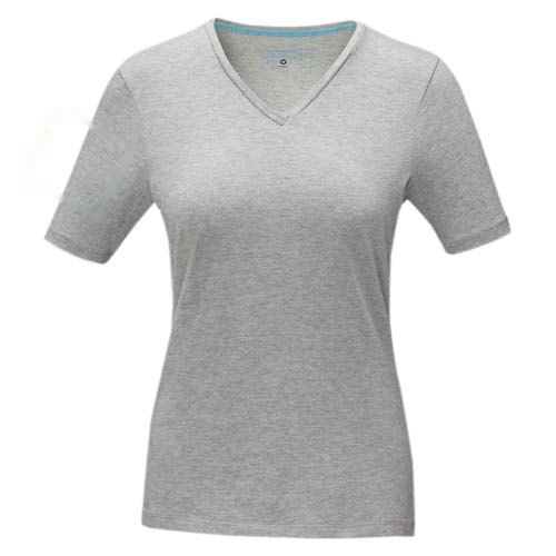 Kawartha biologisch dames t-shirt met korte mouwen — drukvlak linker bicep