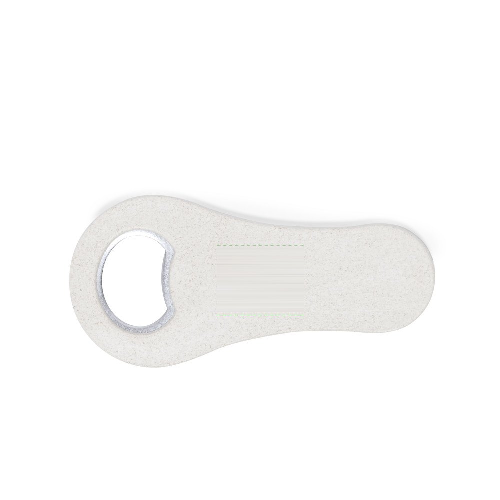 Opener Nogurix — drukvlak midden op het handvat