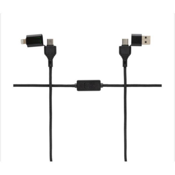 Datalock RCS gerecyclede 60W hackbeschermingskabel — drukvlak usb-a bovenzijde