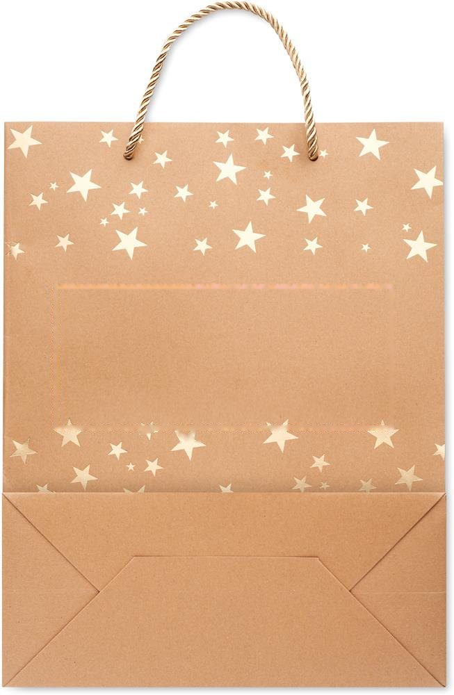 SPARKLE - Kraftpapieren geschenkzak — drukvlak achterzijde