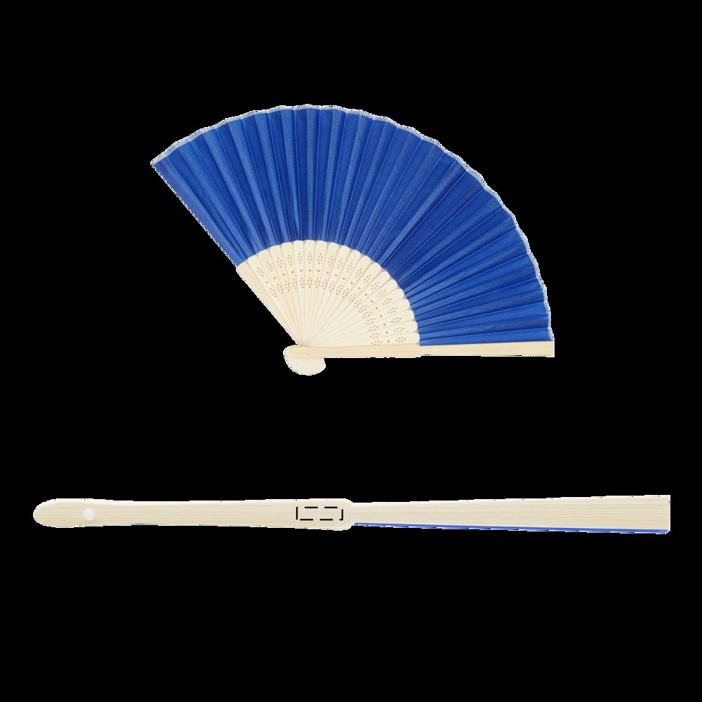 BAMBOO COOL - Opvouwbare waaier — drukvlak gecentreerd onder de klokjes