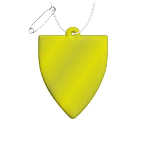 RFX™ H-12 reflecterende pvc hanger met badge — drukvlak voorkant (onder reflecterende laag)