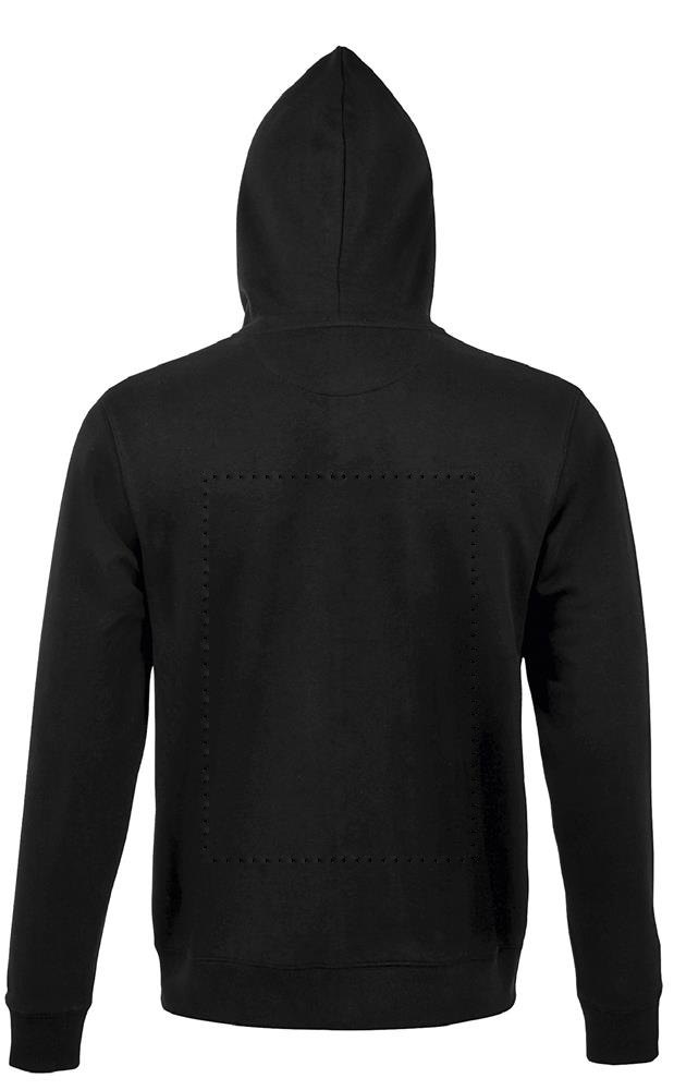 SPIKE MEN - SPIKE HOOD HEREN 280gr — drukvlak achterzijde