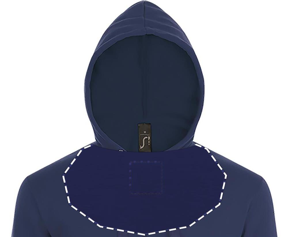 SPIKE MEN - SPIKE HOOD HEREN 280gr — drukvlak binnenzijde