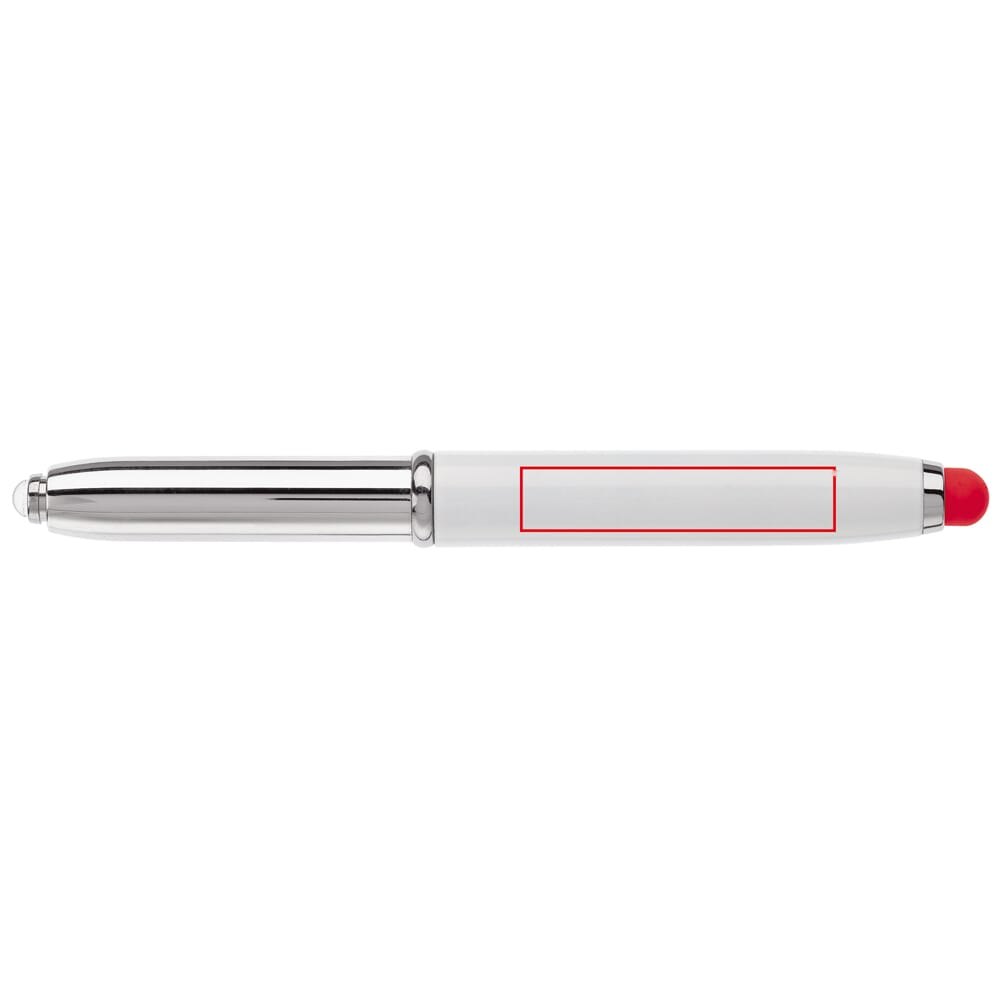Balpen Shine stylus metaal — drukvlak 180 graden van de clip