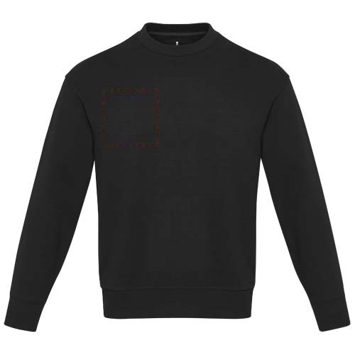 Tin 280 g/m² uniseks Aware™ gerecyclede trui met crewneck — drukvlak rechter borst