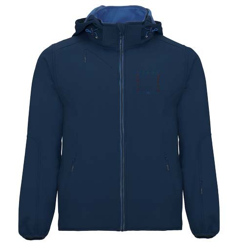 Siberia unisex softshell jack — drukvlak linker borst