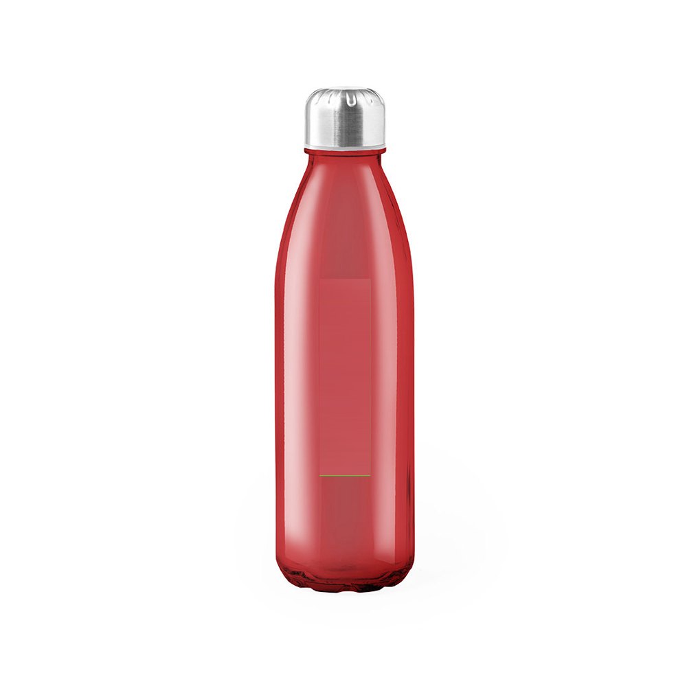 Fles Sunsox — drukvlak midden op de fles