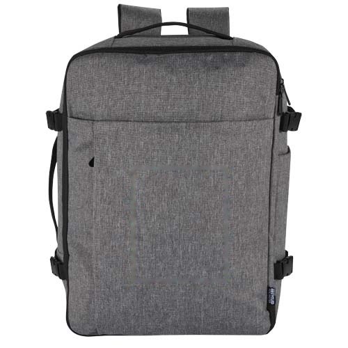 Libra 17" GRS gerecycleerde handbagagerugzak 25L — drukvlak vak