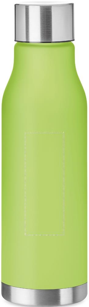 GLACIER RPET - RPET drinkfles 600ML — drukvlak achterzijde