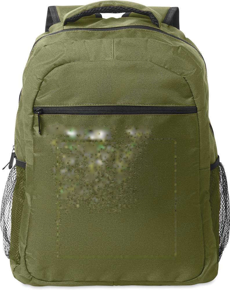 PUTER / TOPPER - 15 inch laptop rugzak — drukvlak voorzijde
