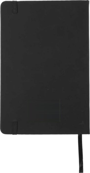 Notitieboek Bradley | Gerecycled PU | A5 | Geruit — drukvlak achterzijde