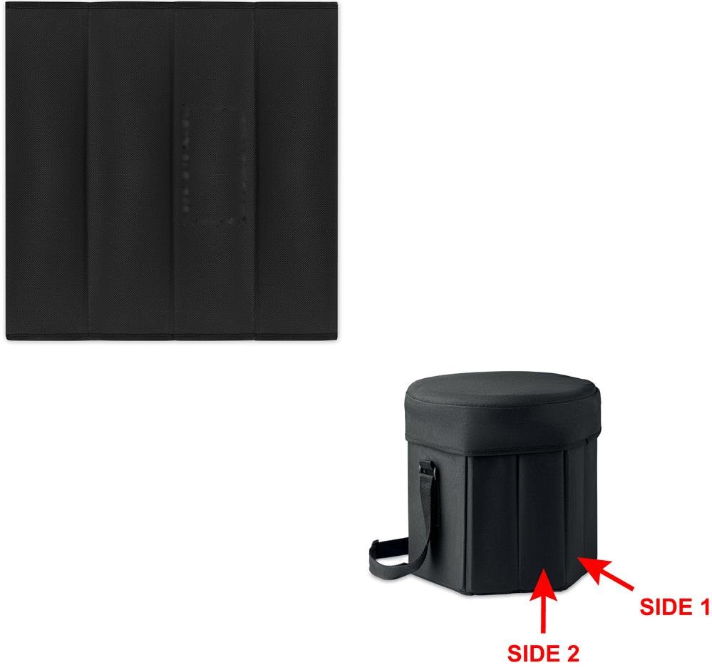 SEAT & DRINK - Opvouwbare koeltas- /krukje — drukvlak zijde 1