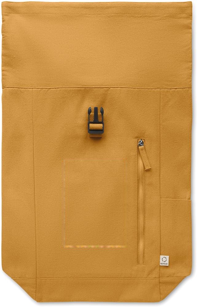 KAMET - Rolltop rugzak 390gr/m² — drukvlak voorzijde