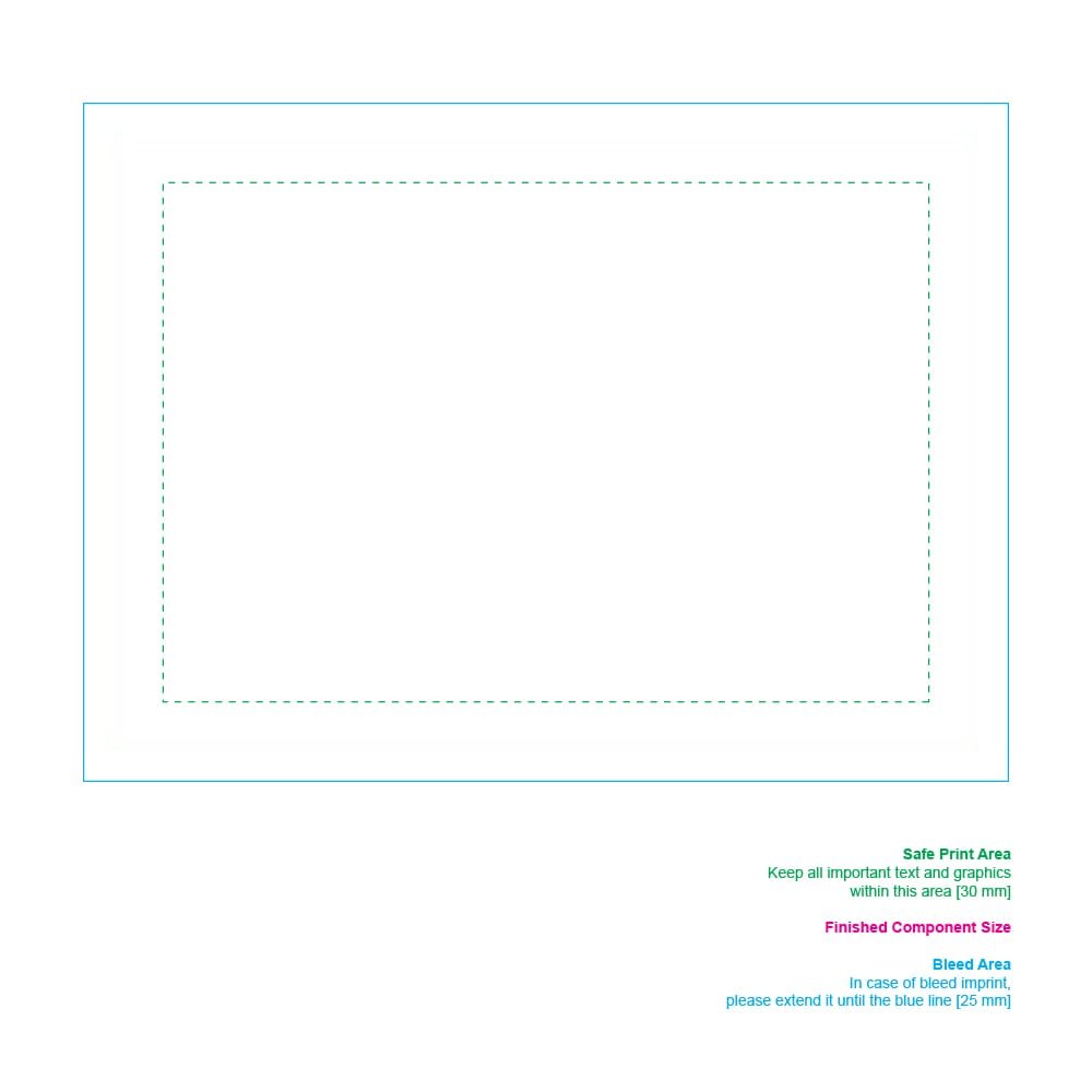 A2 bureau mat sublimatie 59 x 42 cm — drukvlak zijde 14205900