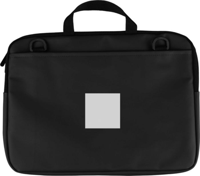 Gerecyclede PU laptoptas Rafi — drukvlak achterzijde