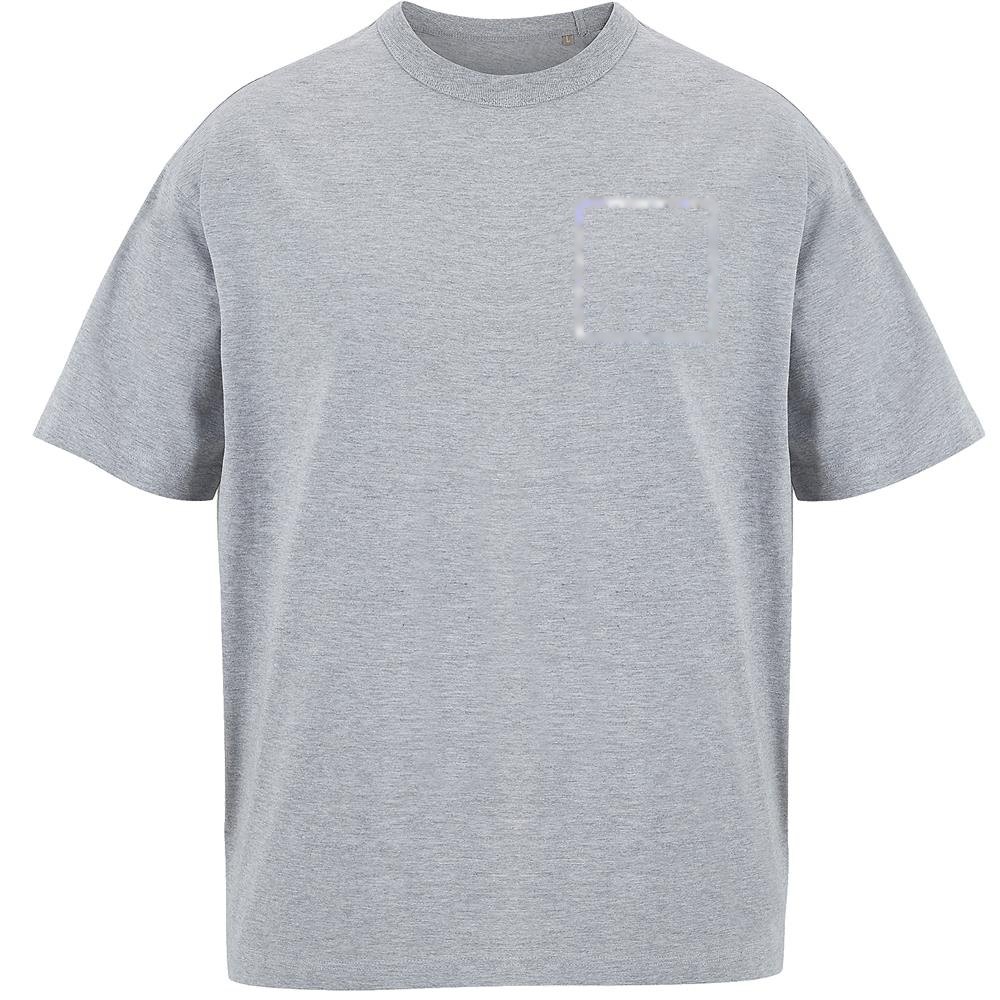 BOXY MEN - BOXY OVERSIZE T-SHIRT HEREN — drukvlak borst