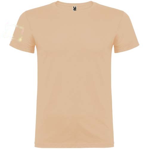 Beagle 155 g/m² herenshirt met korte mouwen — drukvlak rechter bicep