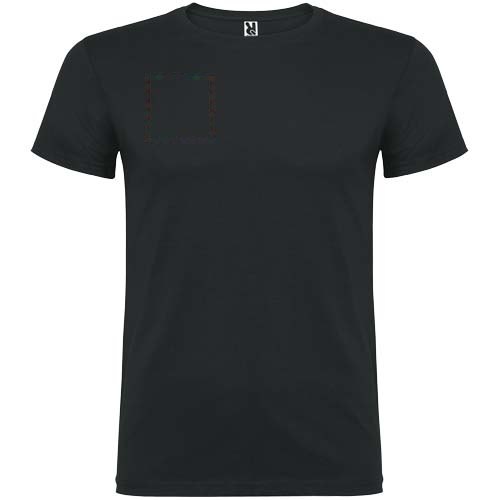 Beagle 155 g/m² herenshirt met korte mouwen — drukvlak rechter borst