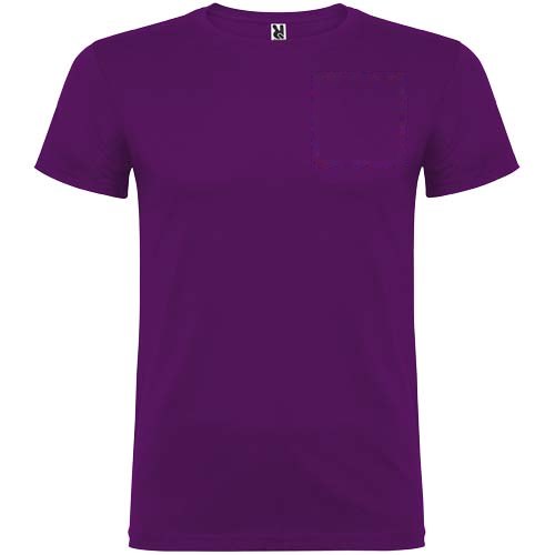 Beagle 155 g/m² herenshirt met korte mouwen — drukvlak linker borst