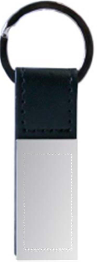 RECTANGLO - Klassieke sleutelhanger — drukvlak achterzijde