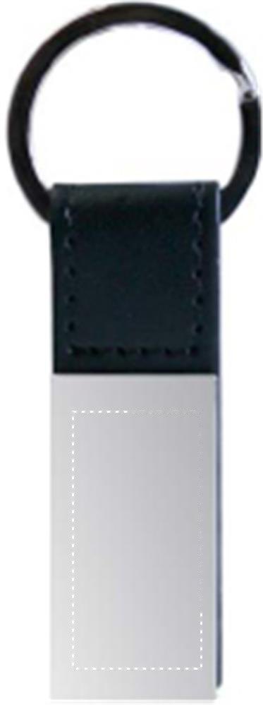 RECTANGLO - Klassieke sleutelhanger — drukvlak voorzijde