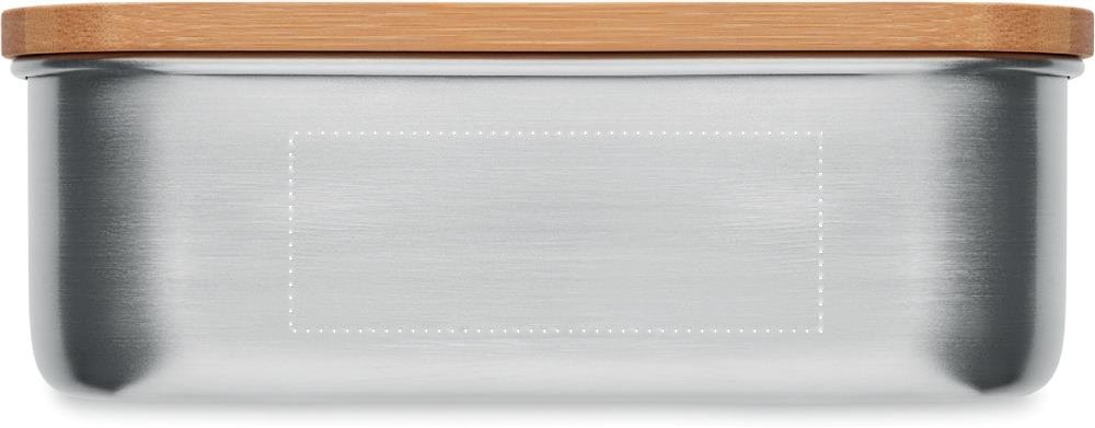 SAVANNA - RVS Lunchbox 600ML — drukvlak op de metalen zijkant