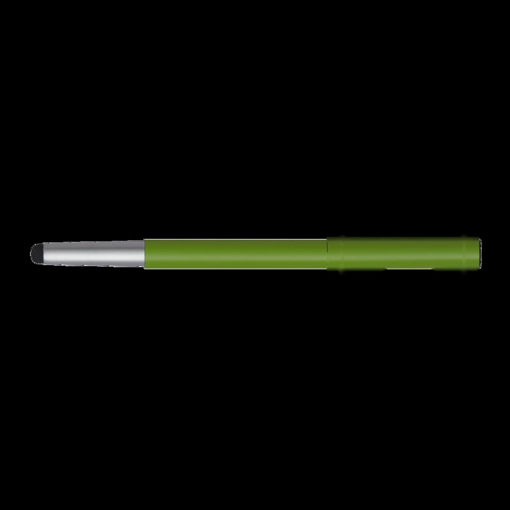 ELEGANT TOUCH - Blauwschrijvende touchscreen-balpen — drukvlak onder de clip