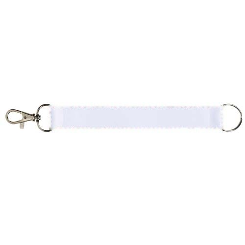 Minik sublimatie lanyard met sleutelhanger — drukvlak rondom, voor